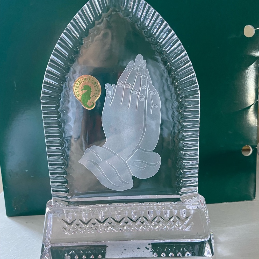 Waterford crystal praying hands